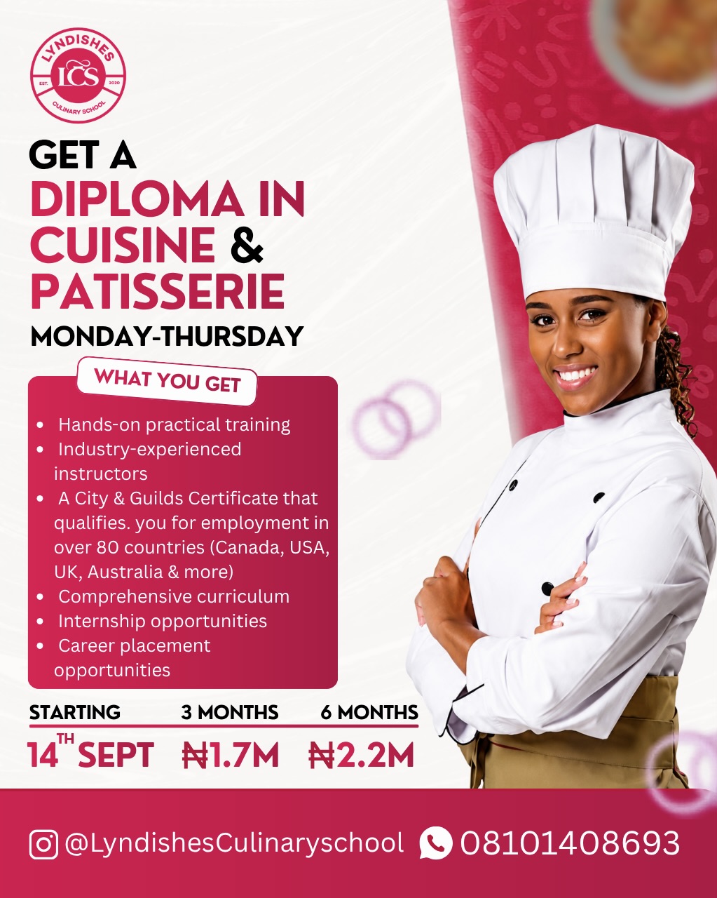 Diploma in Cuisine & Patisserie